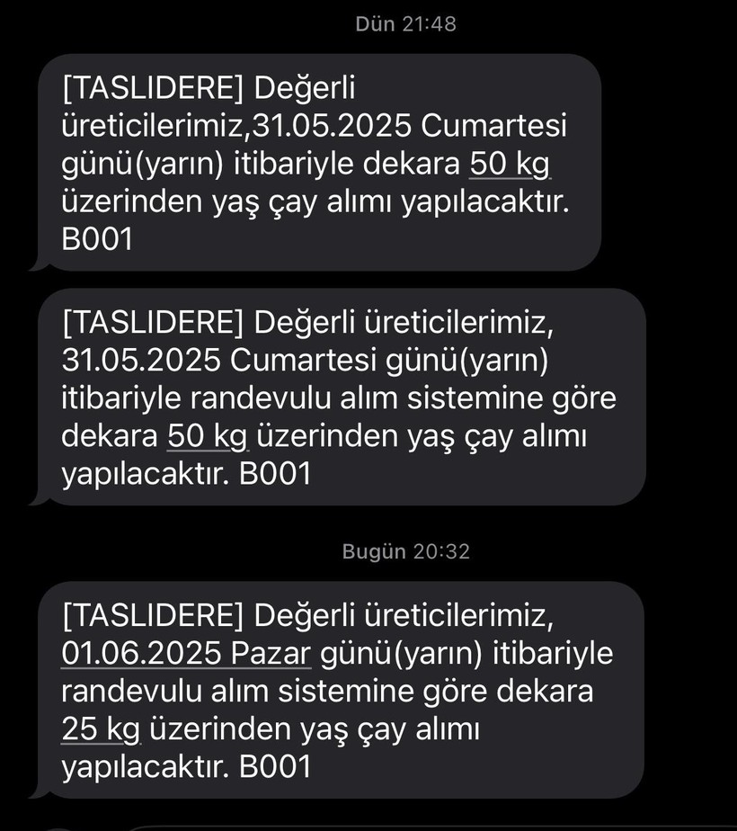 ÇAYKUR’dan kontenjan uygulaması - Resim : 1