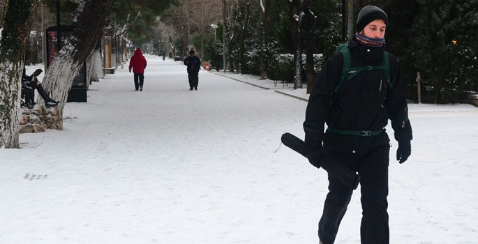 Trakya&#039;da kar yağışı başladı - Resim : 1