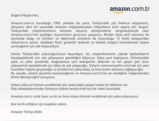 Amazon Türkiye'deki faaliyetlerine resmen başladı - Resim : 1