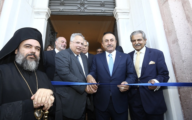 Çavuşoğlu, Yunan mevkidaşıyla bir araya geldi - Resim : 1