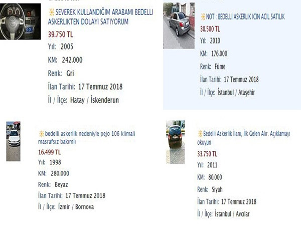 İkinci el araçta ‘bedelli askerlik’ hareketliliği - Resim : 1