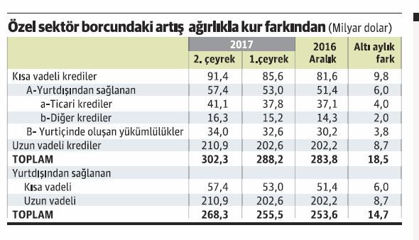 Özel sektörün dış borcu 300 milyar doları aştı - Resim : 1