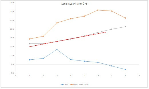 Tarımın maliyetini aylık düşüş mü 12 aylık ortalama mı yansıtıyor? - Resim : 2