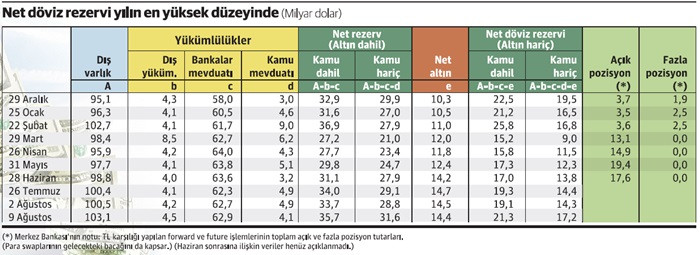 Merkez’in eli güçlü; döviz rezervinde yılın rekoru kırıldı - Resim : 1