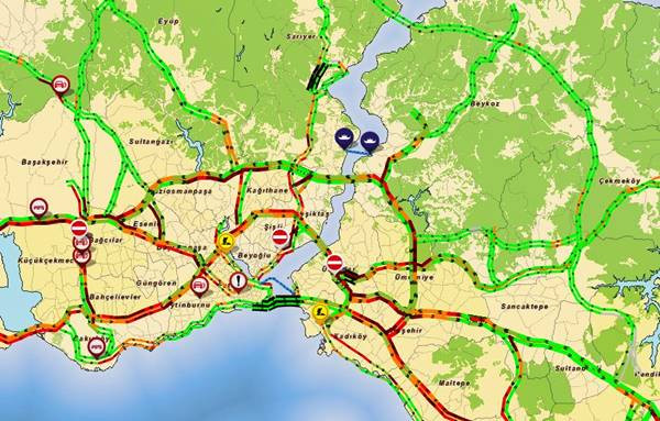 İstanbul'da sağanak yağış etkili - Resim : 1