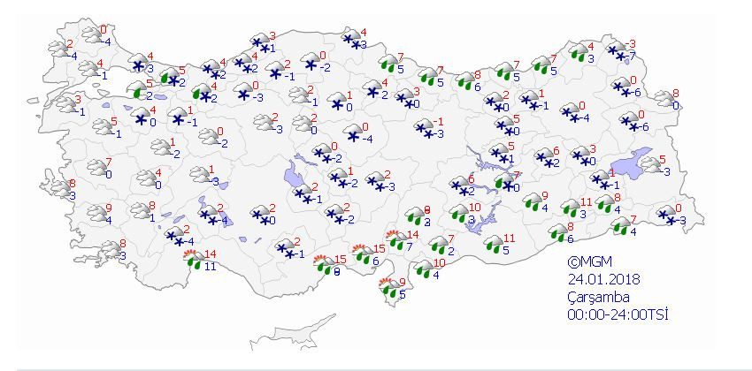 İstanbul için beklenen kar yarın geliyor - Resim : 1