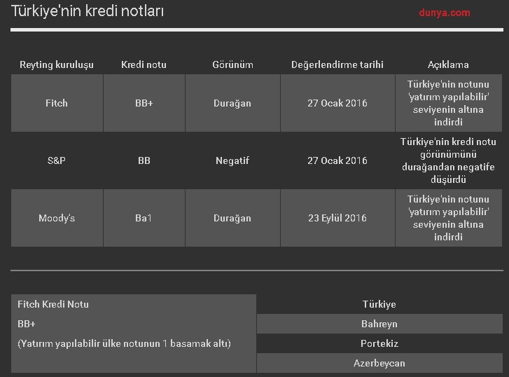 Fitch, Türkiye'nin kredi notunu düşürdü - Resim : 1