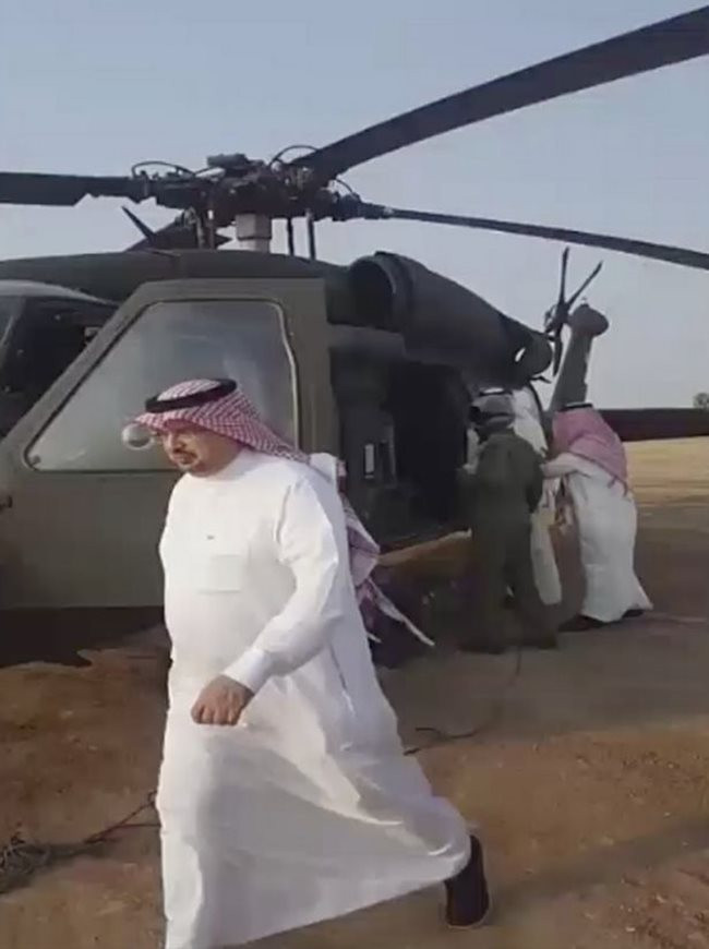 Suudi Arabistan'da helikopter d&uuml;şt&uuml; - Resim : 1